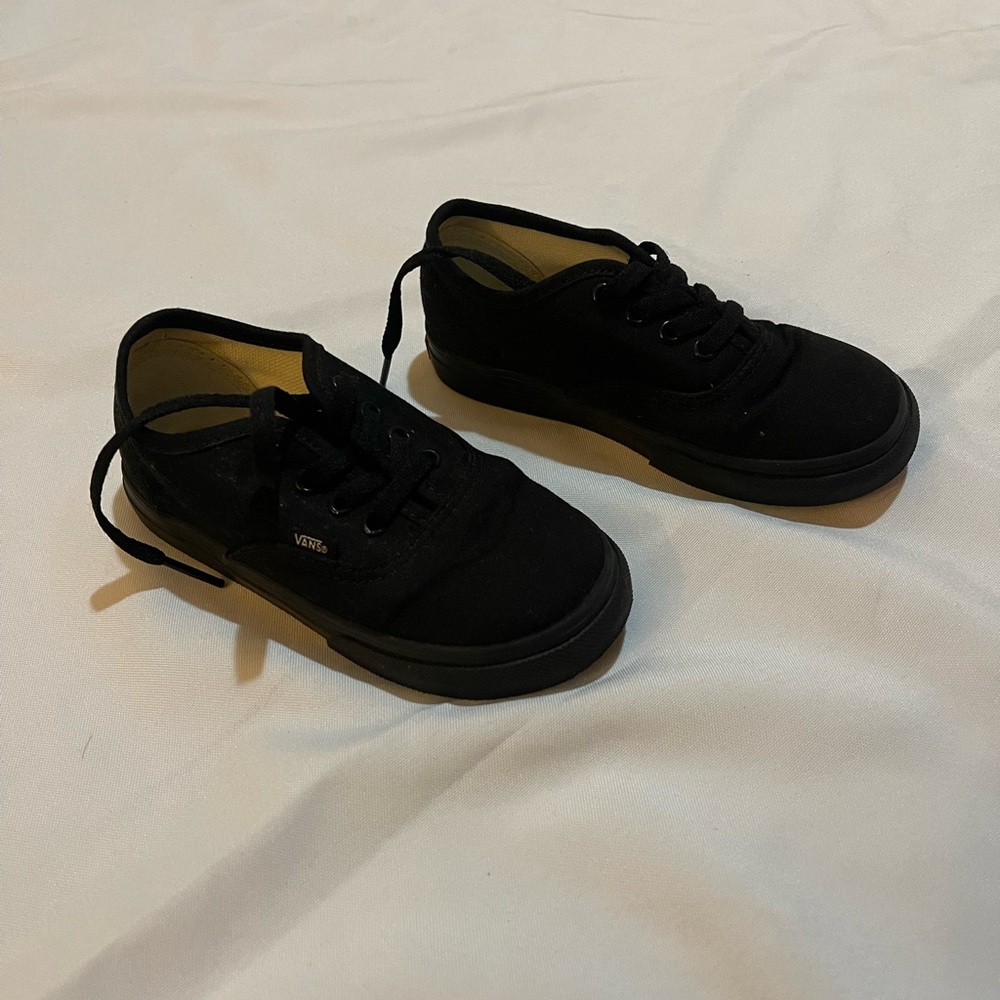Vans Kids (Toddler) Classic Black Sneakers